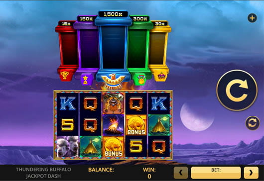 Thundering Buffalo Jackpot Dash game demo